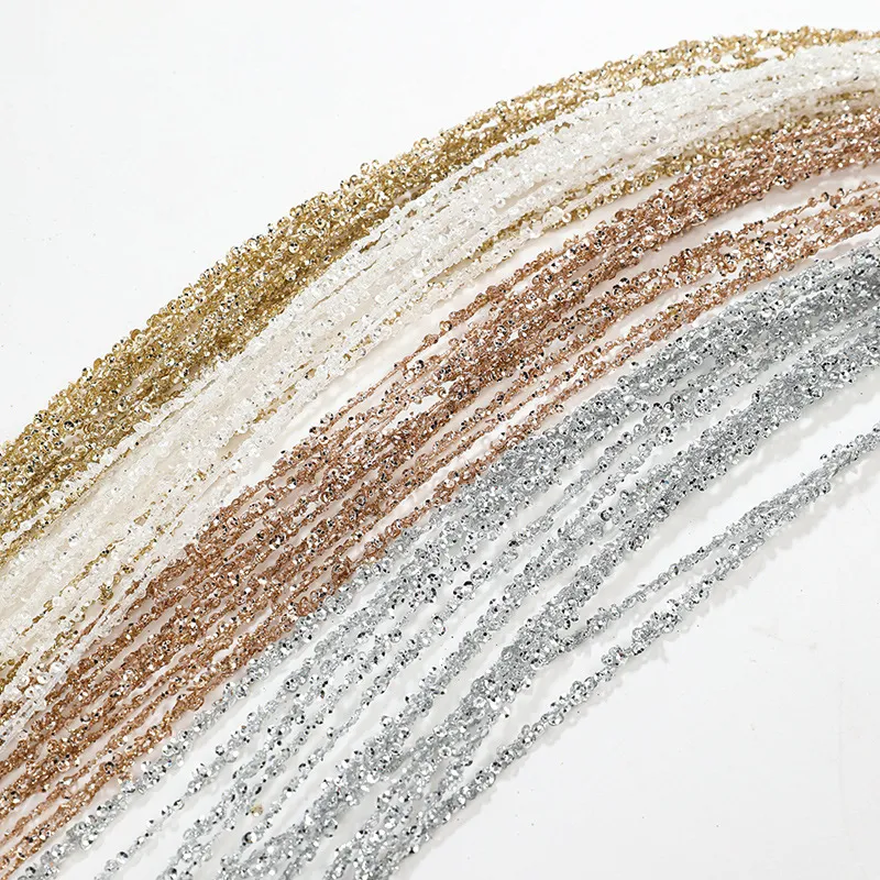 90cm Sequin Tassel Wheat Stalk Christmas Decorative Branch