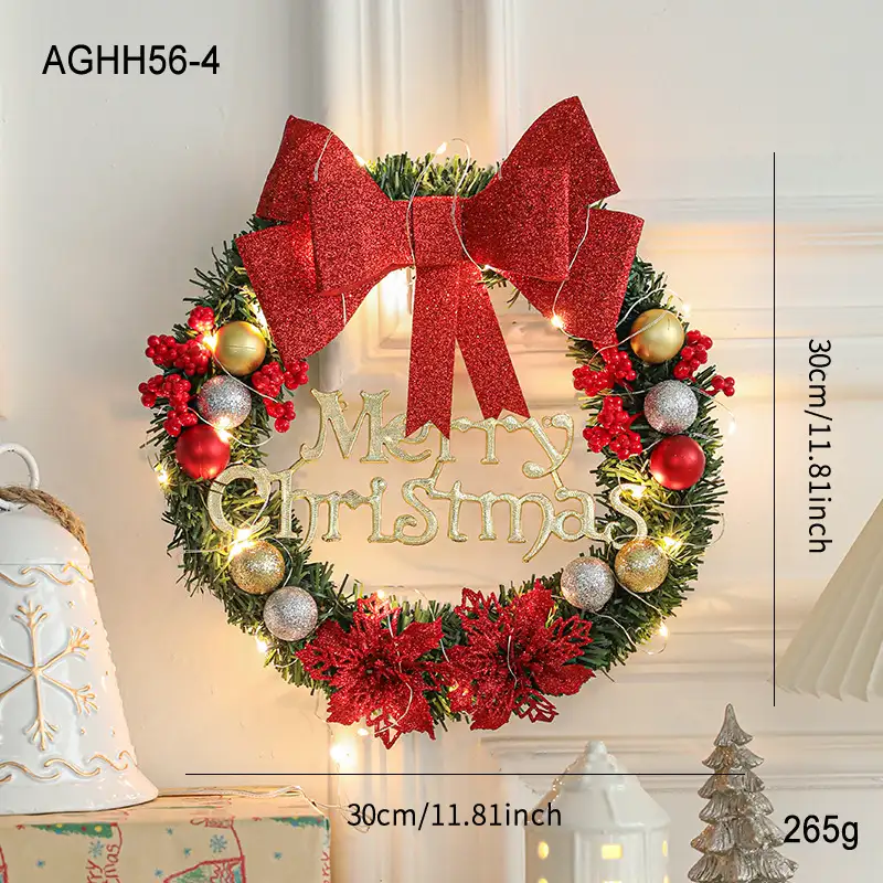 30cm Christmas Vine Wreath Door and Wall Hanging