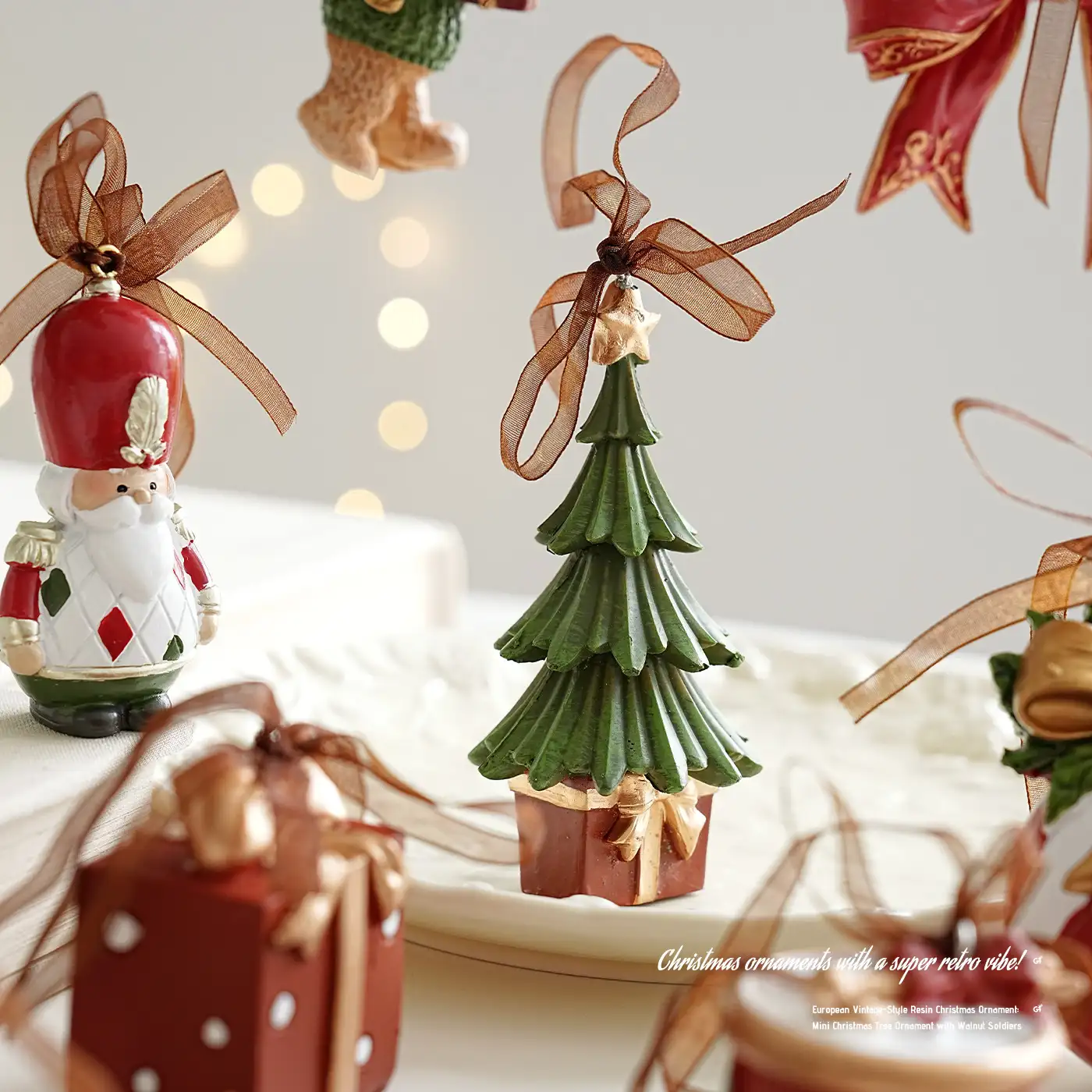 Christmas resin hanging ornament
