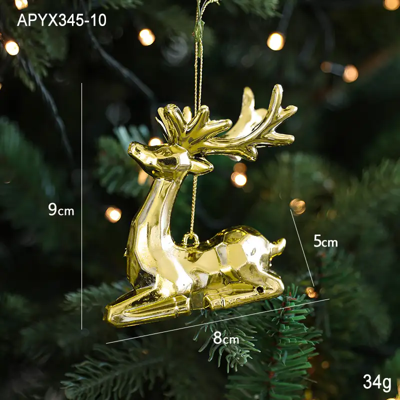 金色水晶聖誕樹掛飾