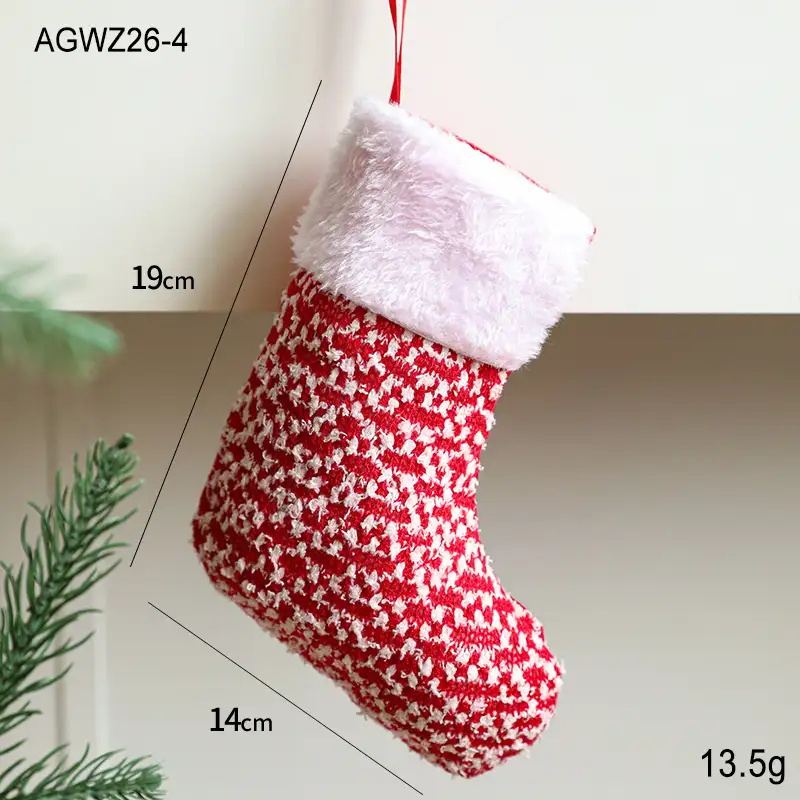 Red Santa Claus Fabric Gift Bag