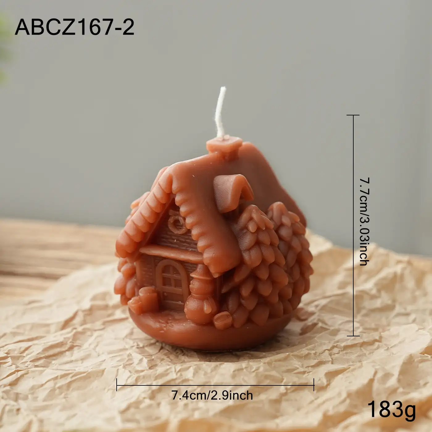 石蠟聖誕造型蠟燭擺件桌面裝飾