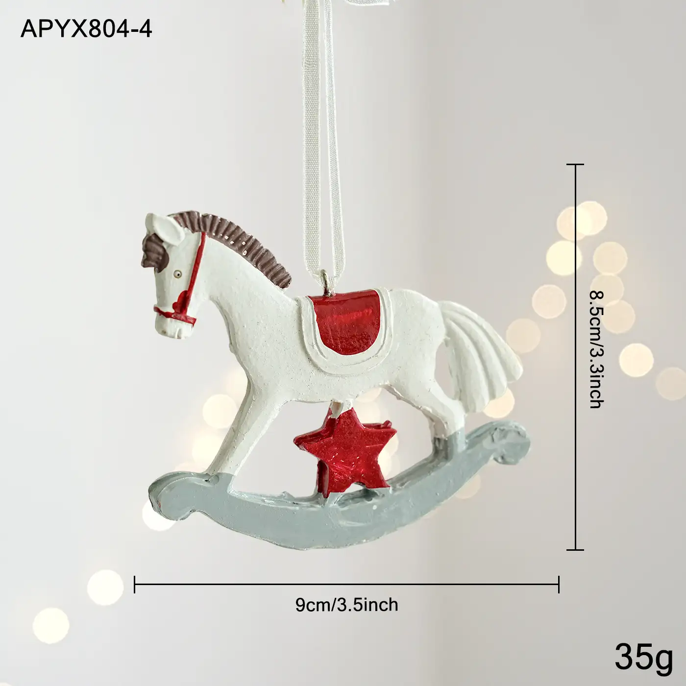 Christmas resin hanging ornament