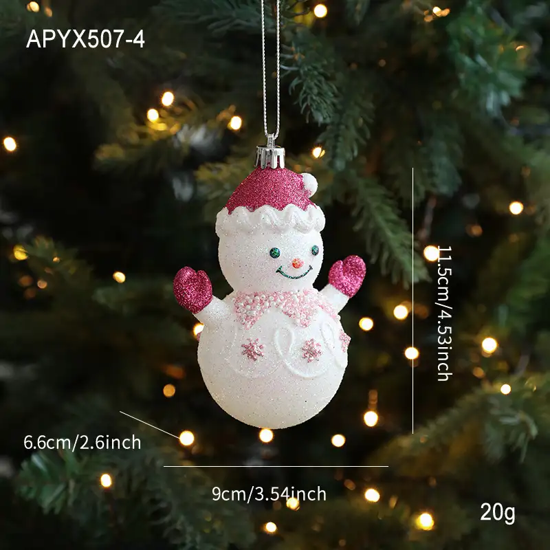 Red Cartoon Teddy Bear Christmas Window Hanging Ornament