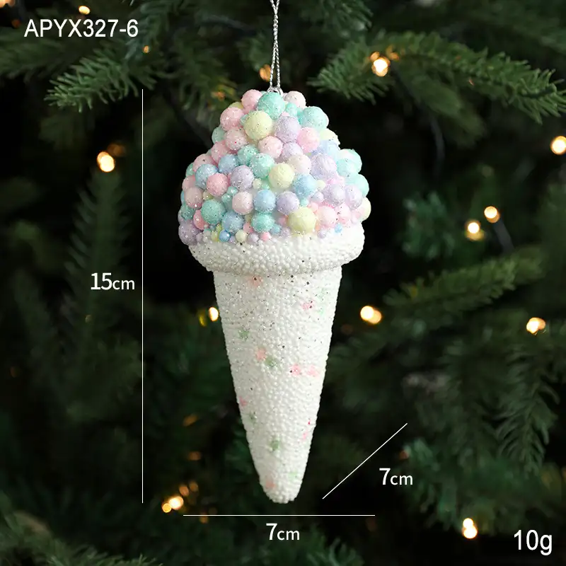可愛冰淇淋造型聖誕樹掛件