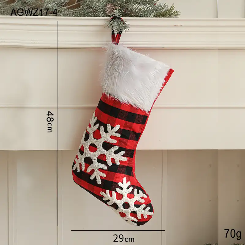 Red Santa Claus Fabric Gift Bag