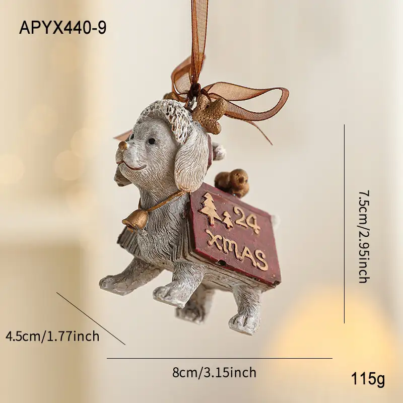 Christmas resin hanging ornament
