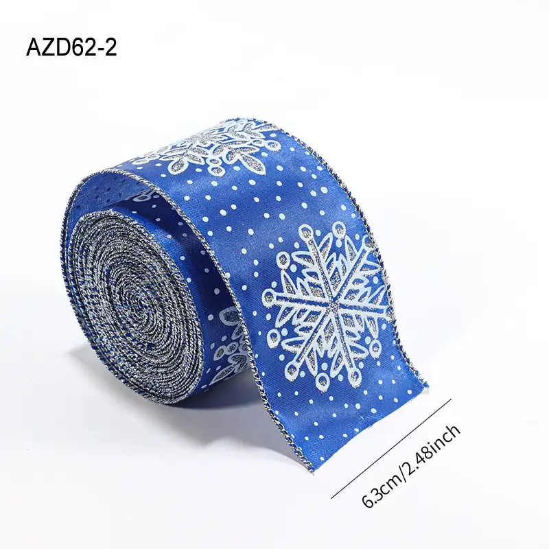 聖誕雪花禮物蝴蝶結緞帶