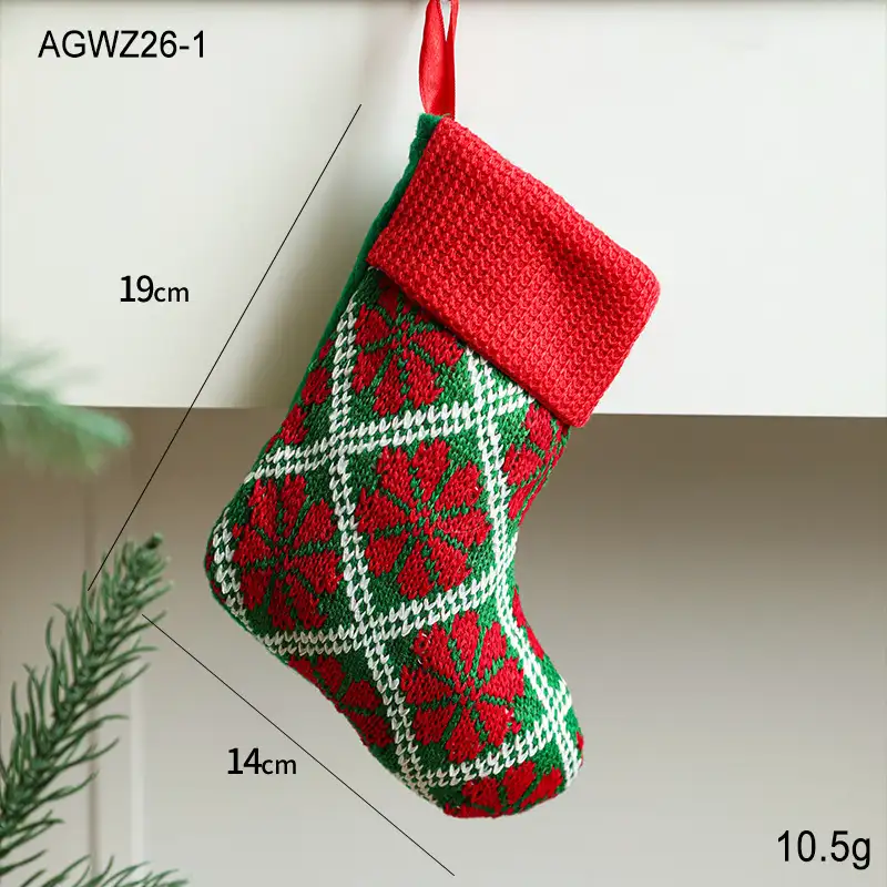 Red Santa Claus Fabric Gift Bag