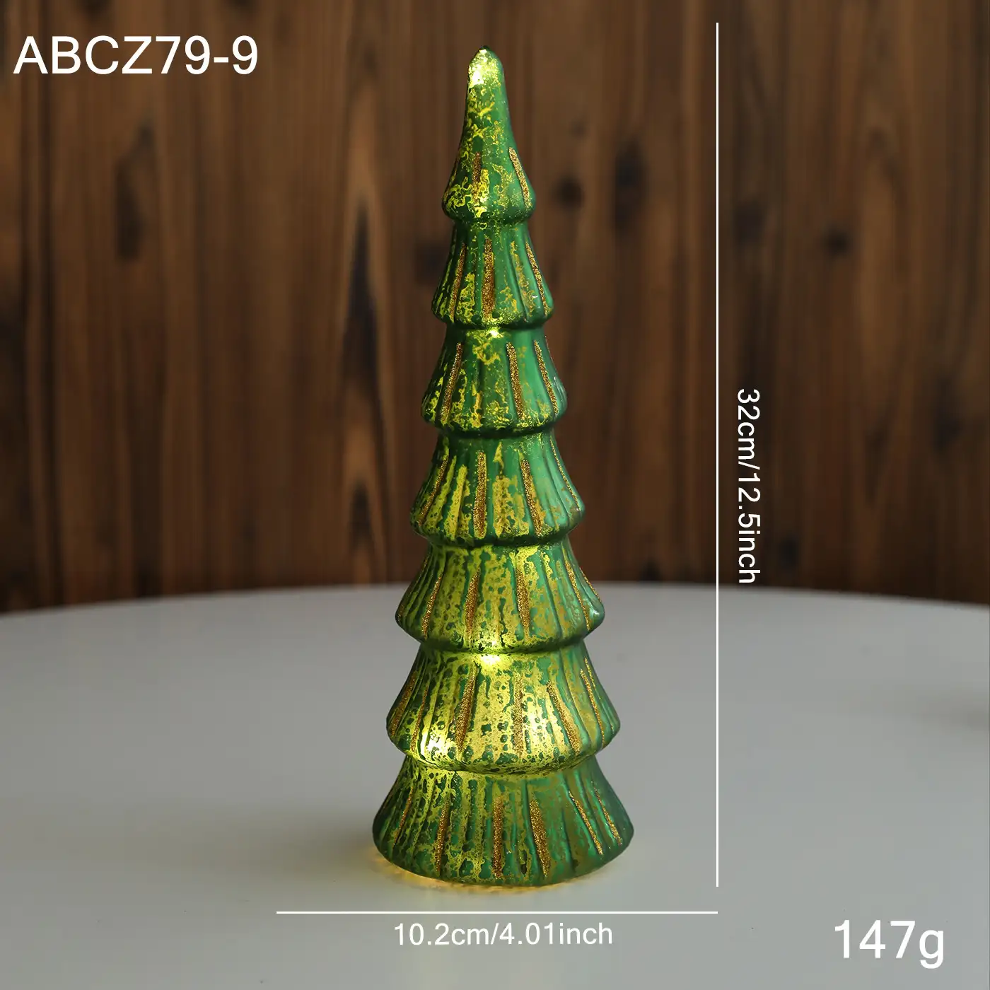 Vintage Sequin Christmas Tree Light-Up Desktop Lamp