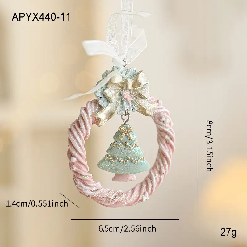 Christmas resin hanging ornament